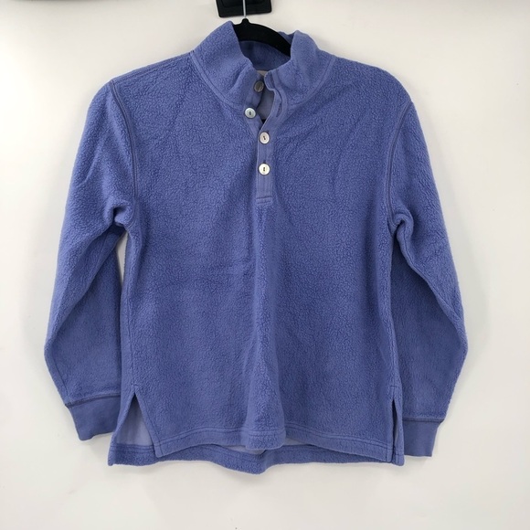 SOFT SURROUNDINGS Pullover Sweater 1/4 Button Periwinkle PXS Petite Women Soft - Picture 2 of 5